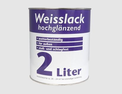 Weißlack Hochglanz