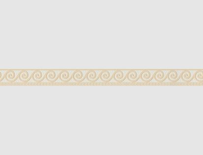 Tapetenborte Vinyl Jugendstil Beige